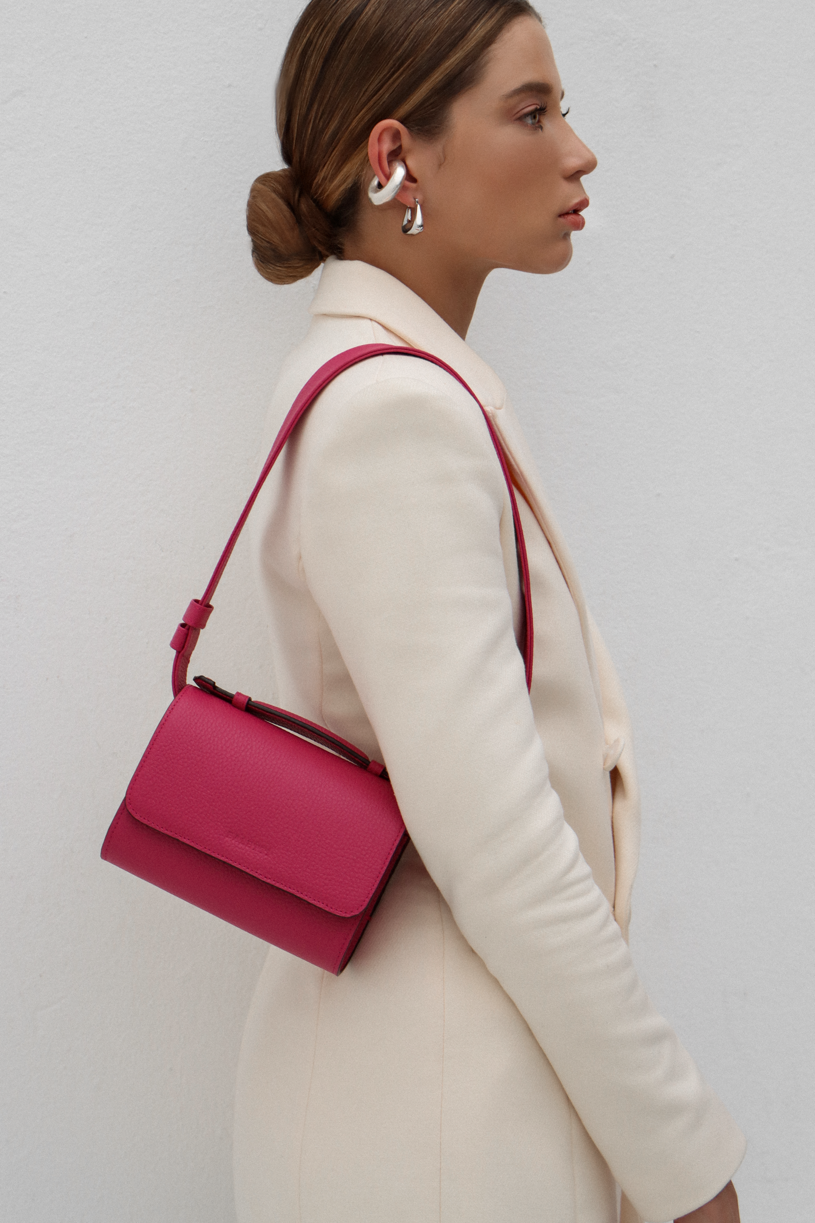 Canvas Belt bag - Pink (3 in 1 convertible)