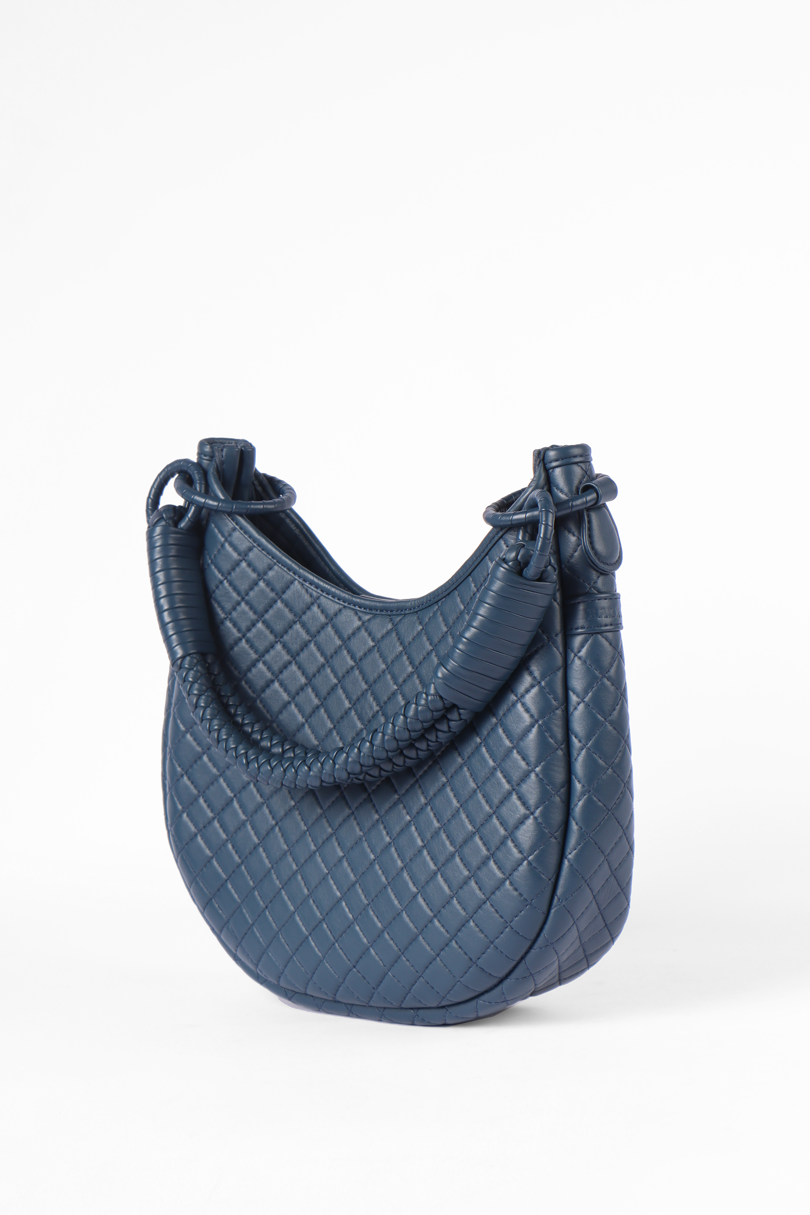 Saddle Shoulder Bag, Navy Blue