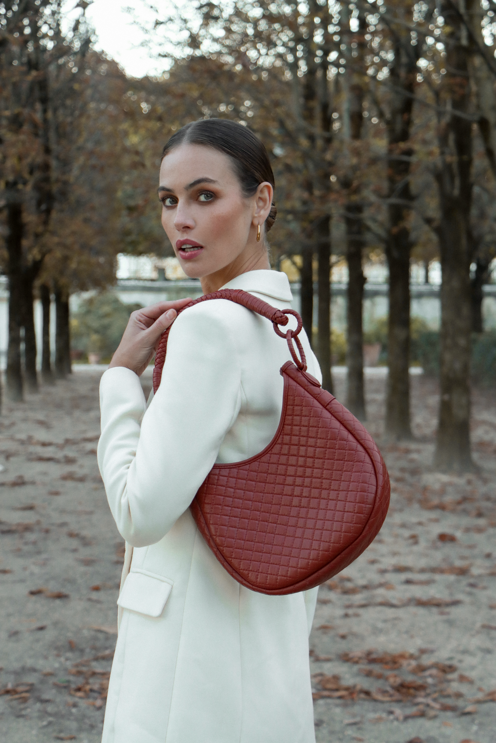 Saddle Shoulder Bag, Brick
