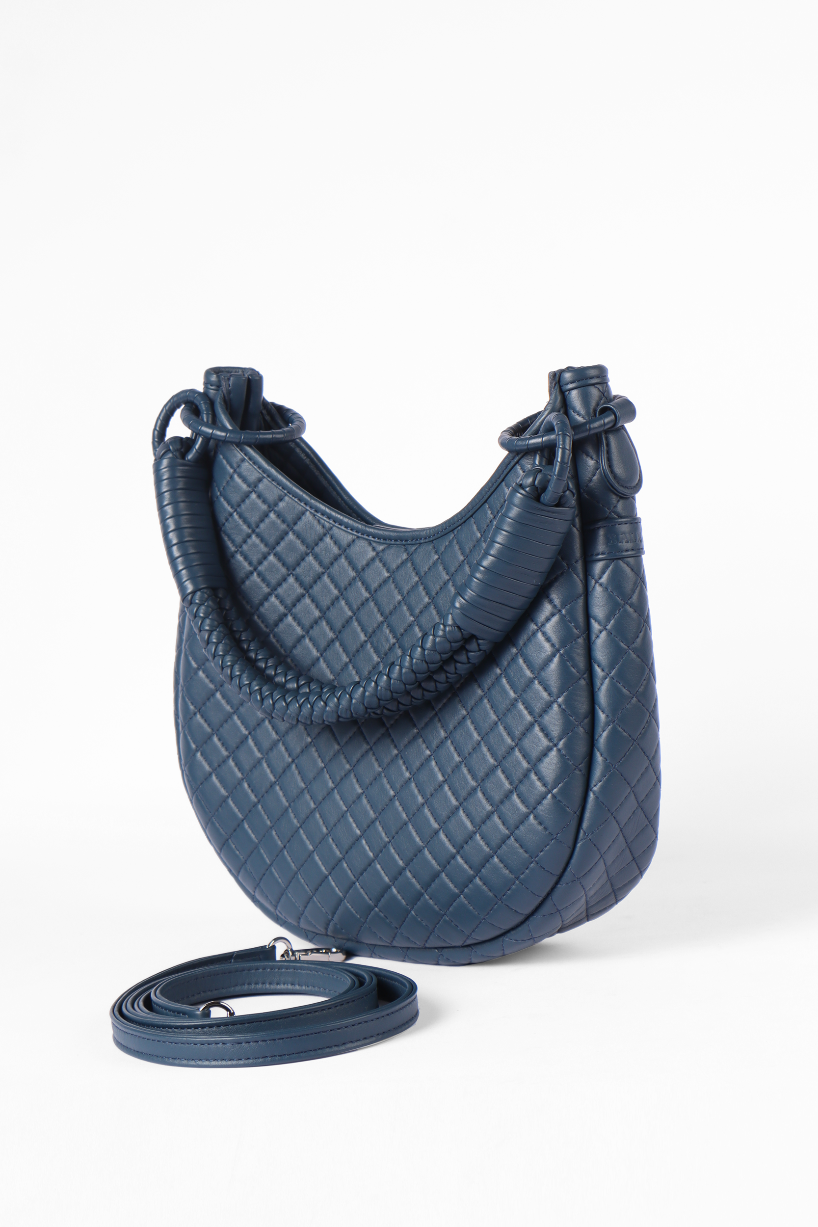 Saddle Shoulder Bag, Navy Blue