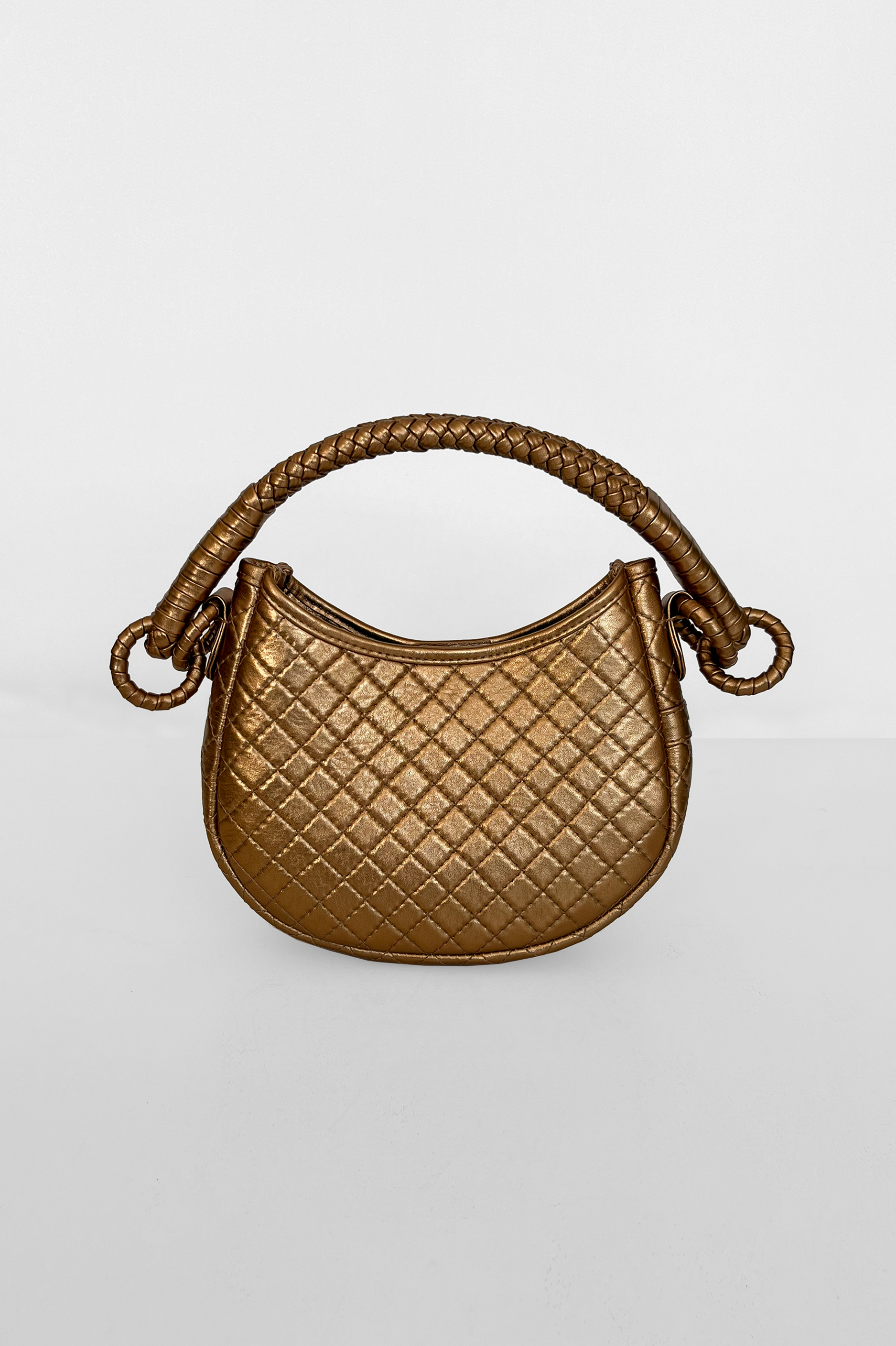 Saddle Mini, Shoulder Bag - Gold