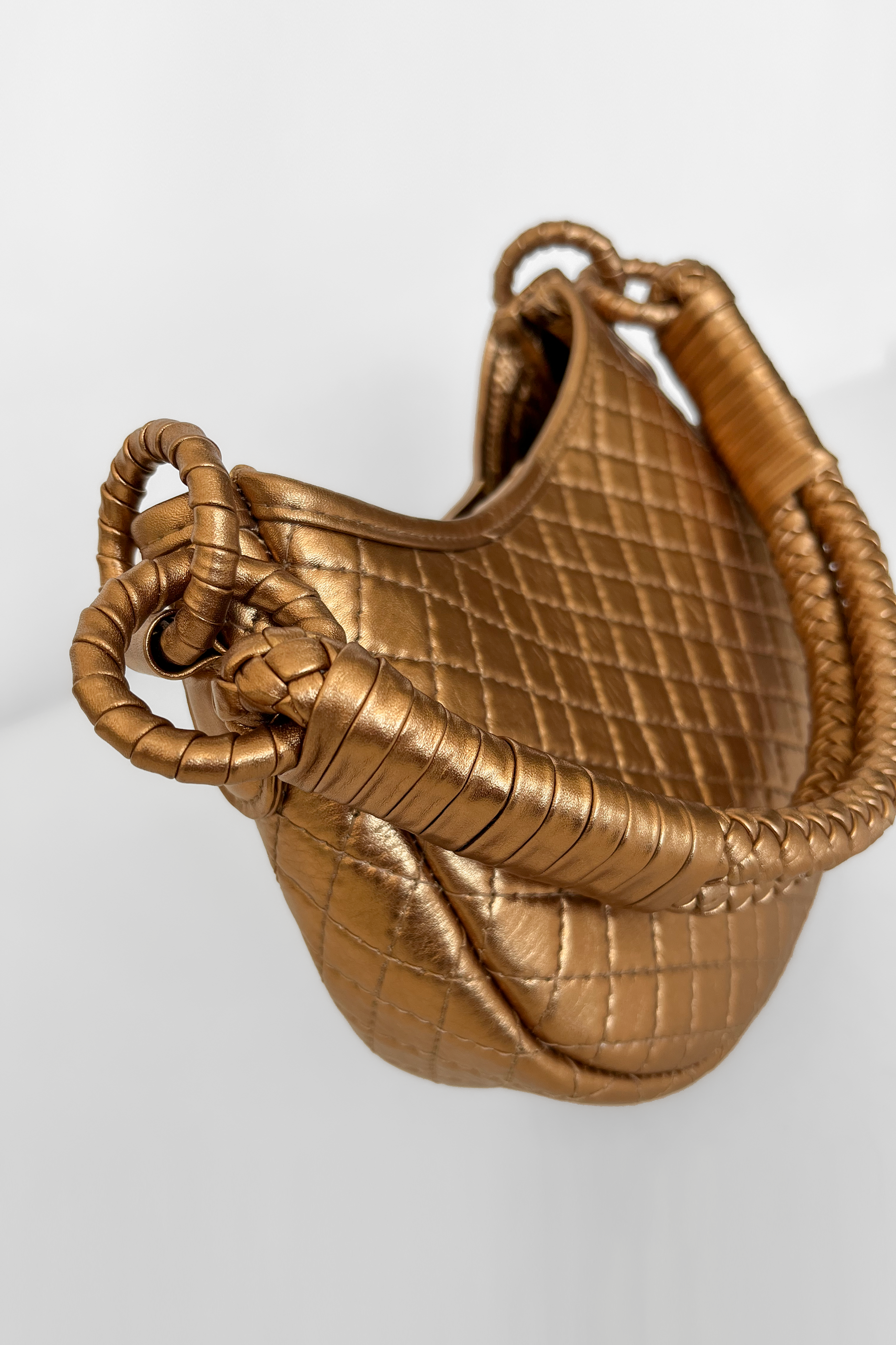 Saddle Mini, Shoulder Bag - Gold