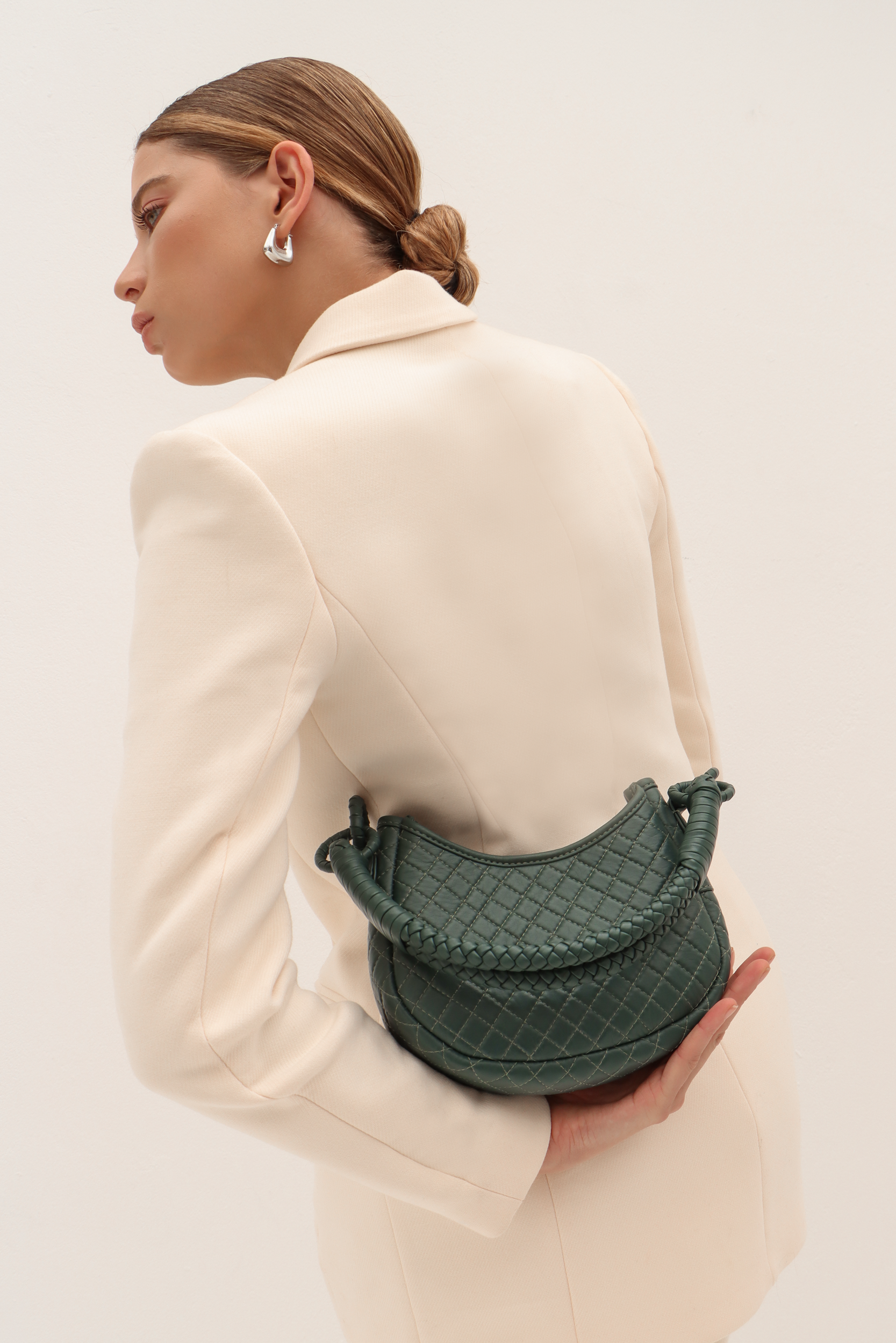 Saddle Mini, Shoulder Bag - Green