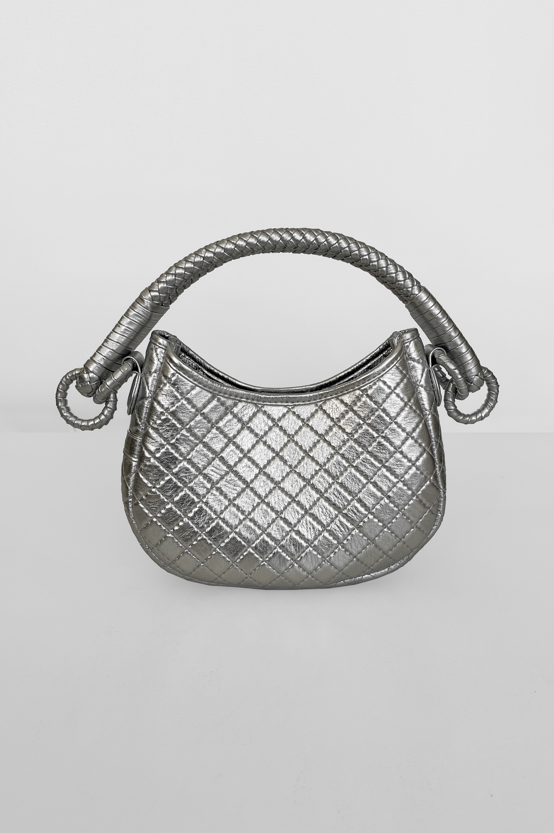 Saddle Mini, Shoulder Bag - Silver
