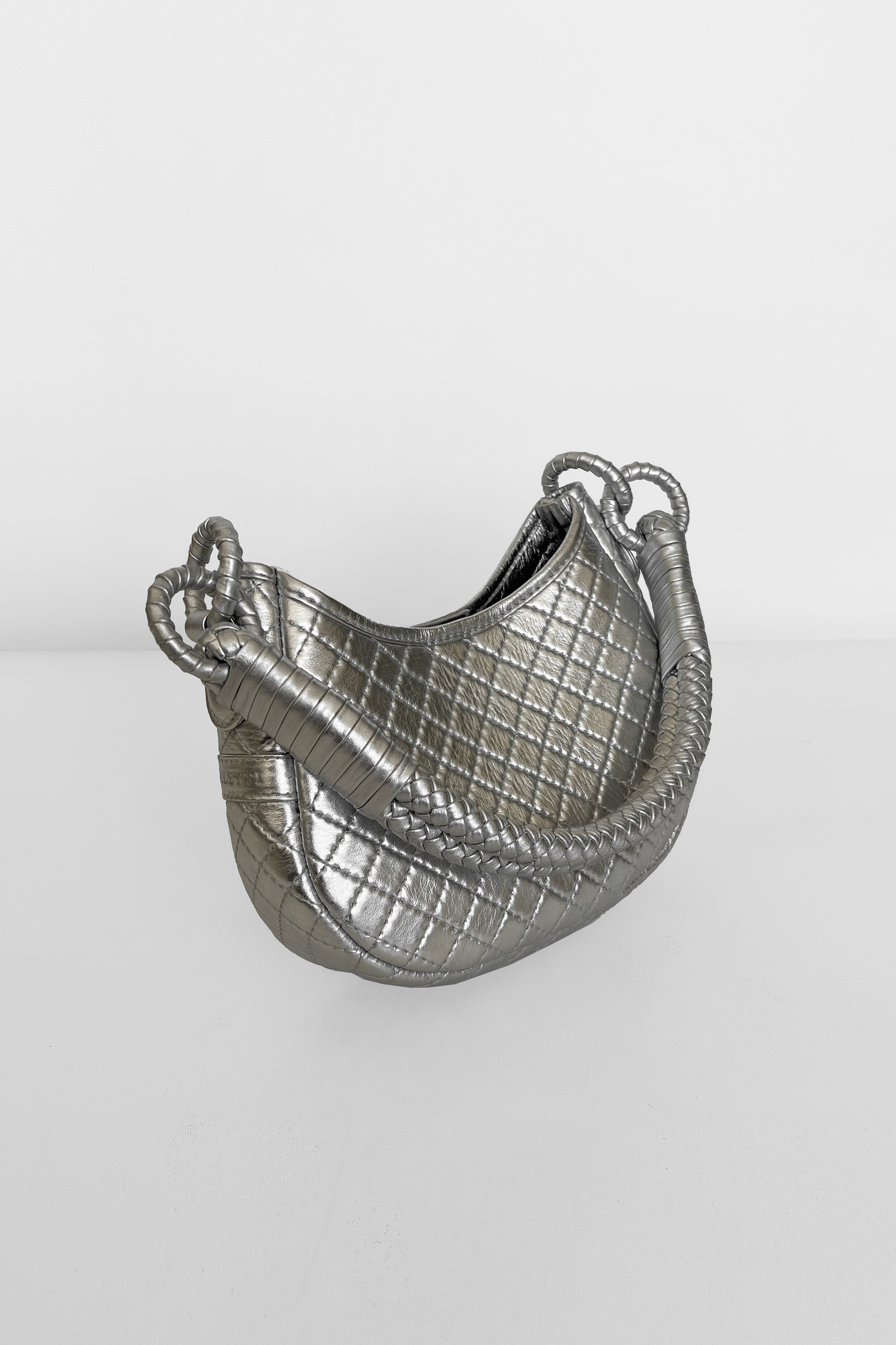 Saddle Mini, Shoulder Bag - Silver