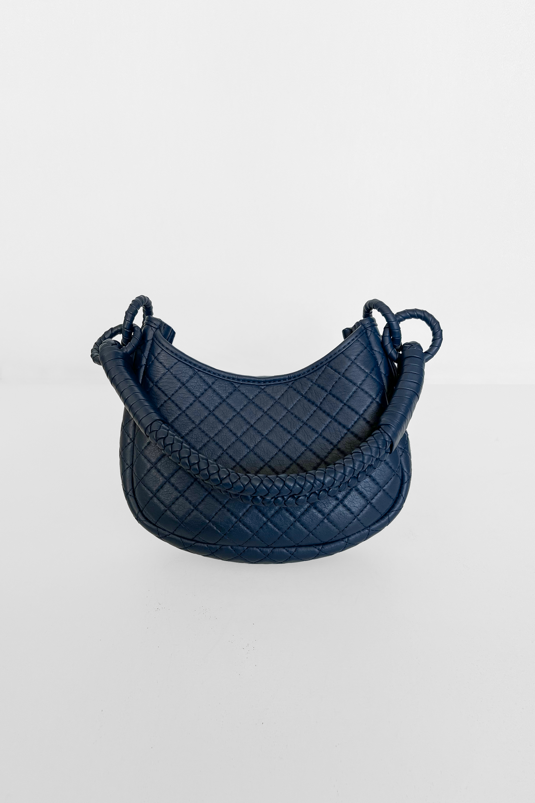 Saddle Mini, Shoulder Bag - Navy Blue