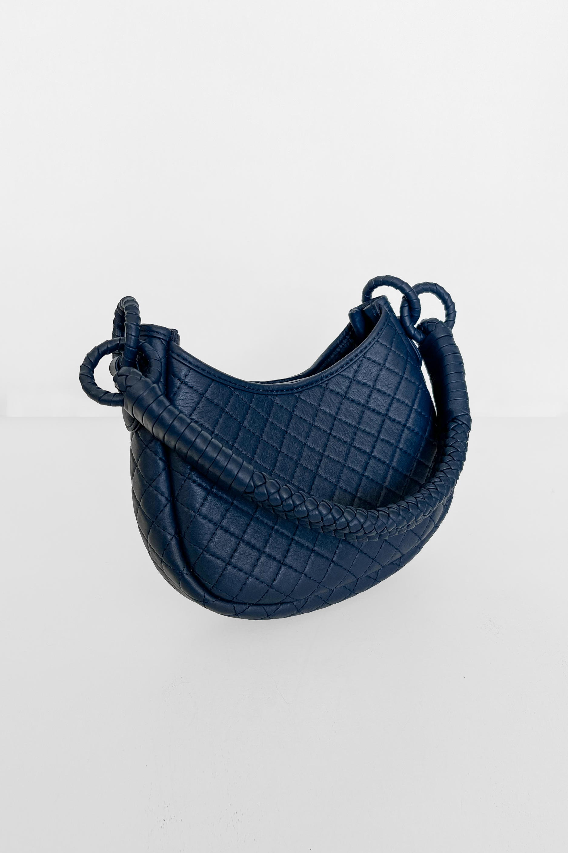 Saddle Mini, Shoulder Bag - Navy Blue