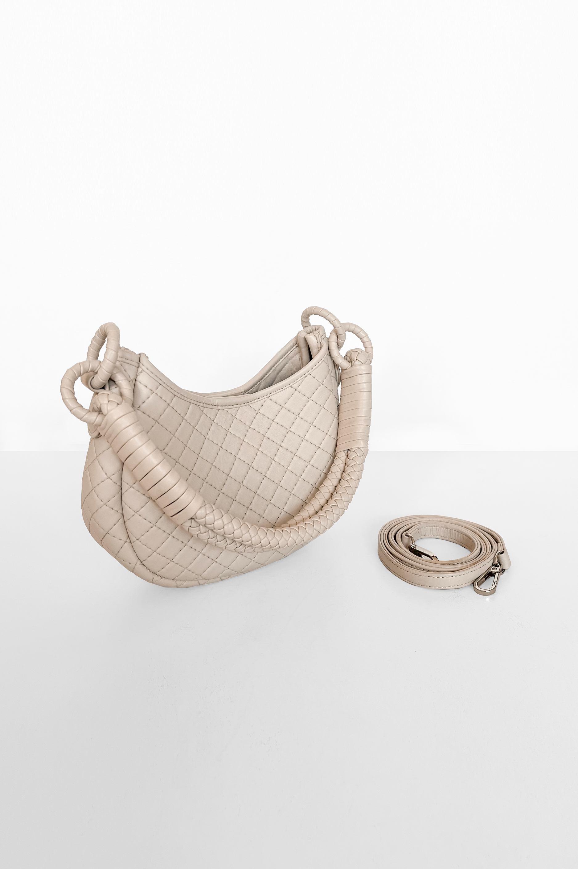 Saddle Mini, Shoulder Bag - Offwhite