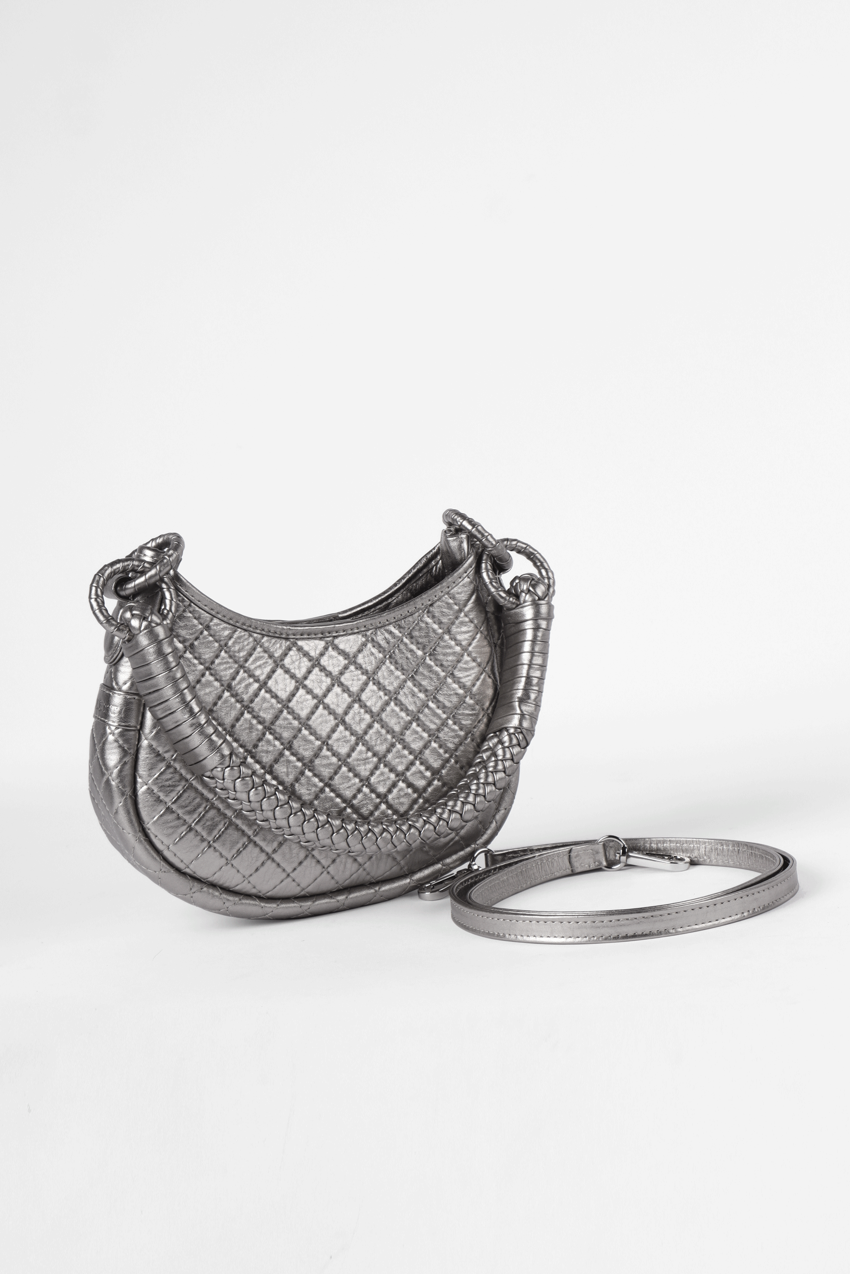 Saddle Mini, Shoulder Bag - Titanium