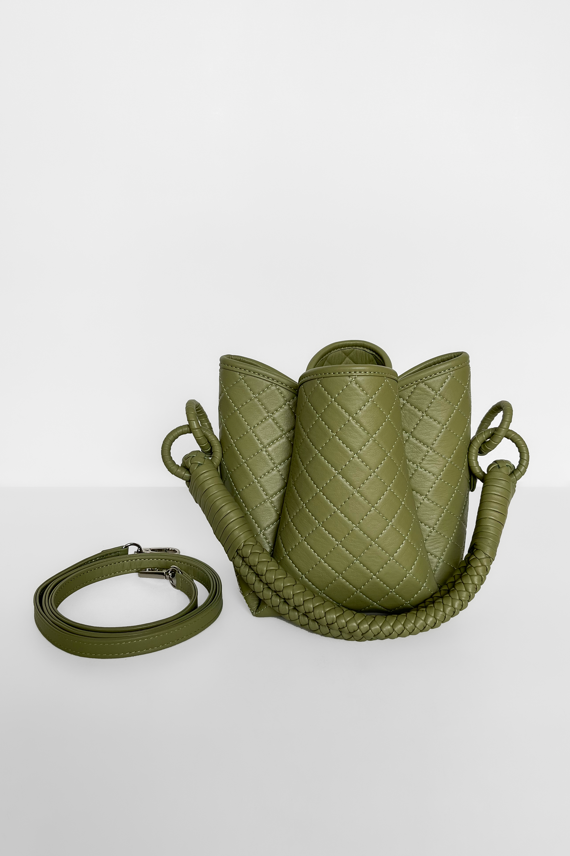 Tulip Mini Bucket Bag, Aloe