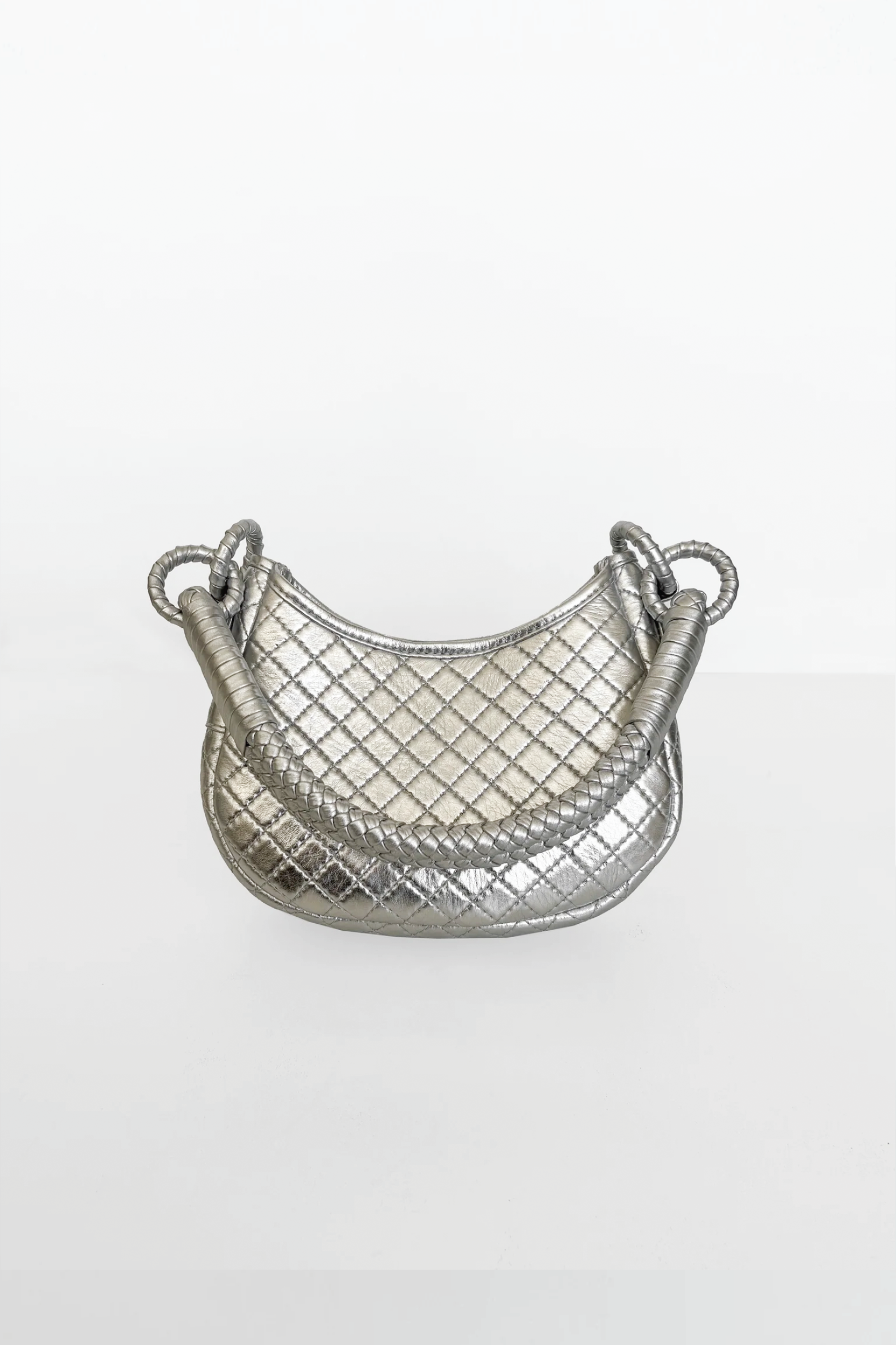 Saddle Mini, Shoulder Bag - Silver