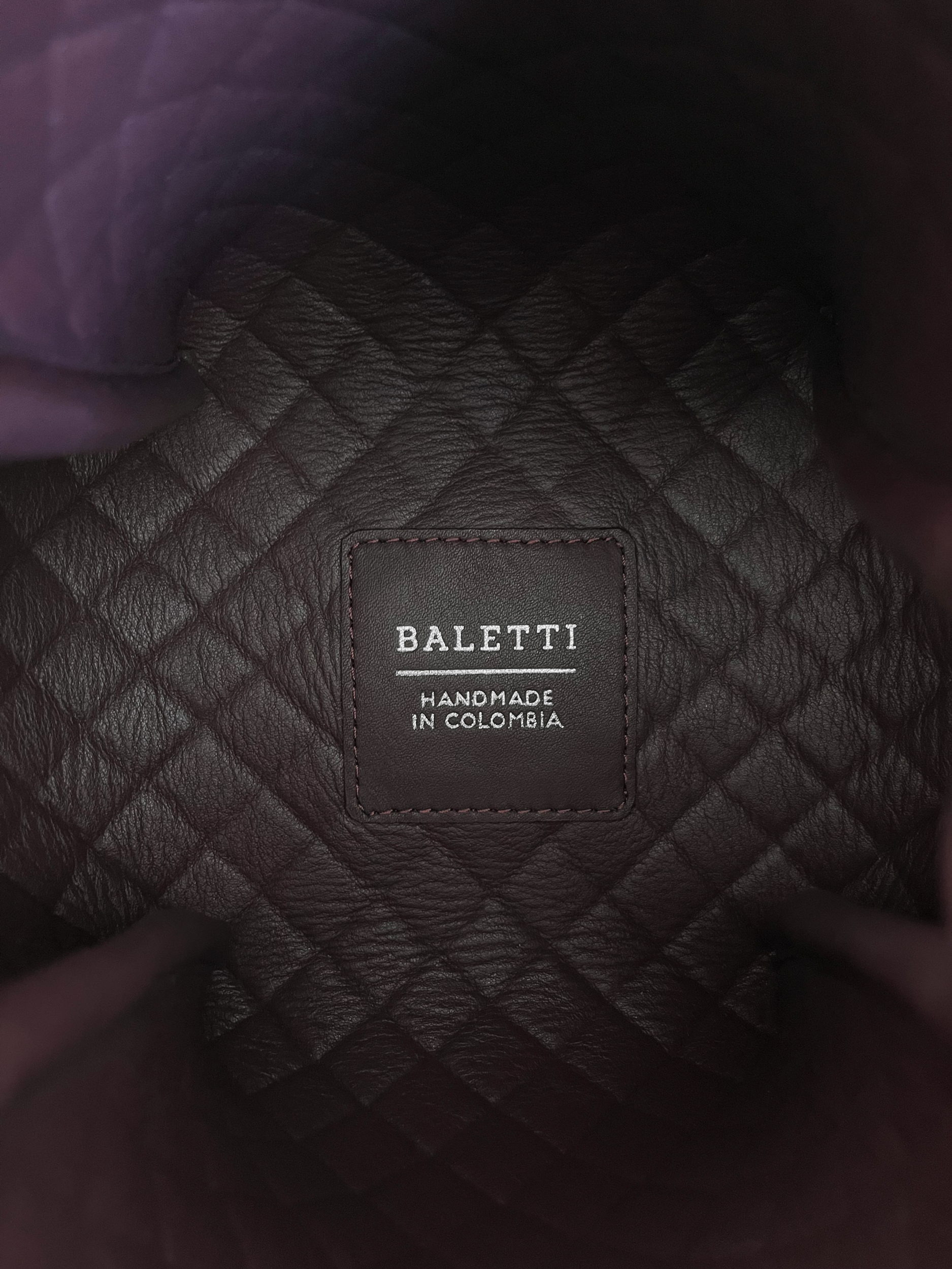 Tulip Bucket Bag, Burgundy & Black