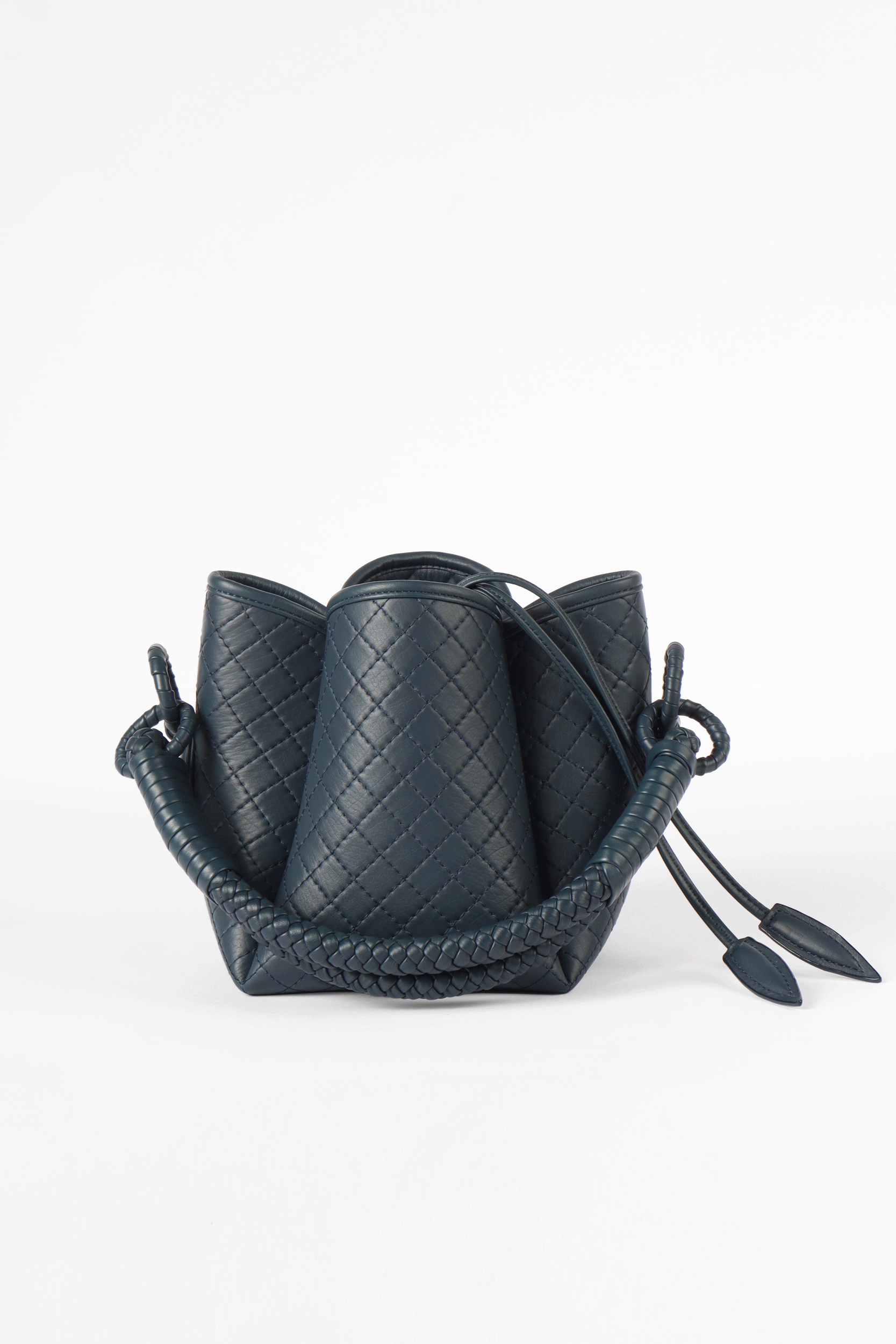 Tulip Mini Bucket Bag, Navy Blue