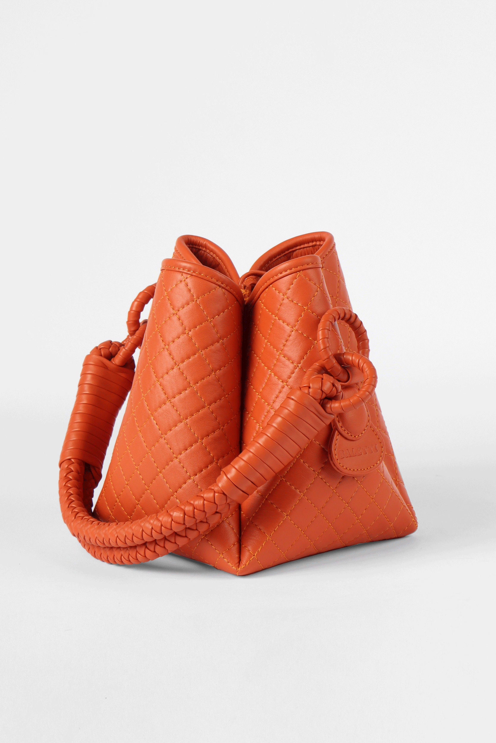 Tulip Mini Bucket Bag, Orange