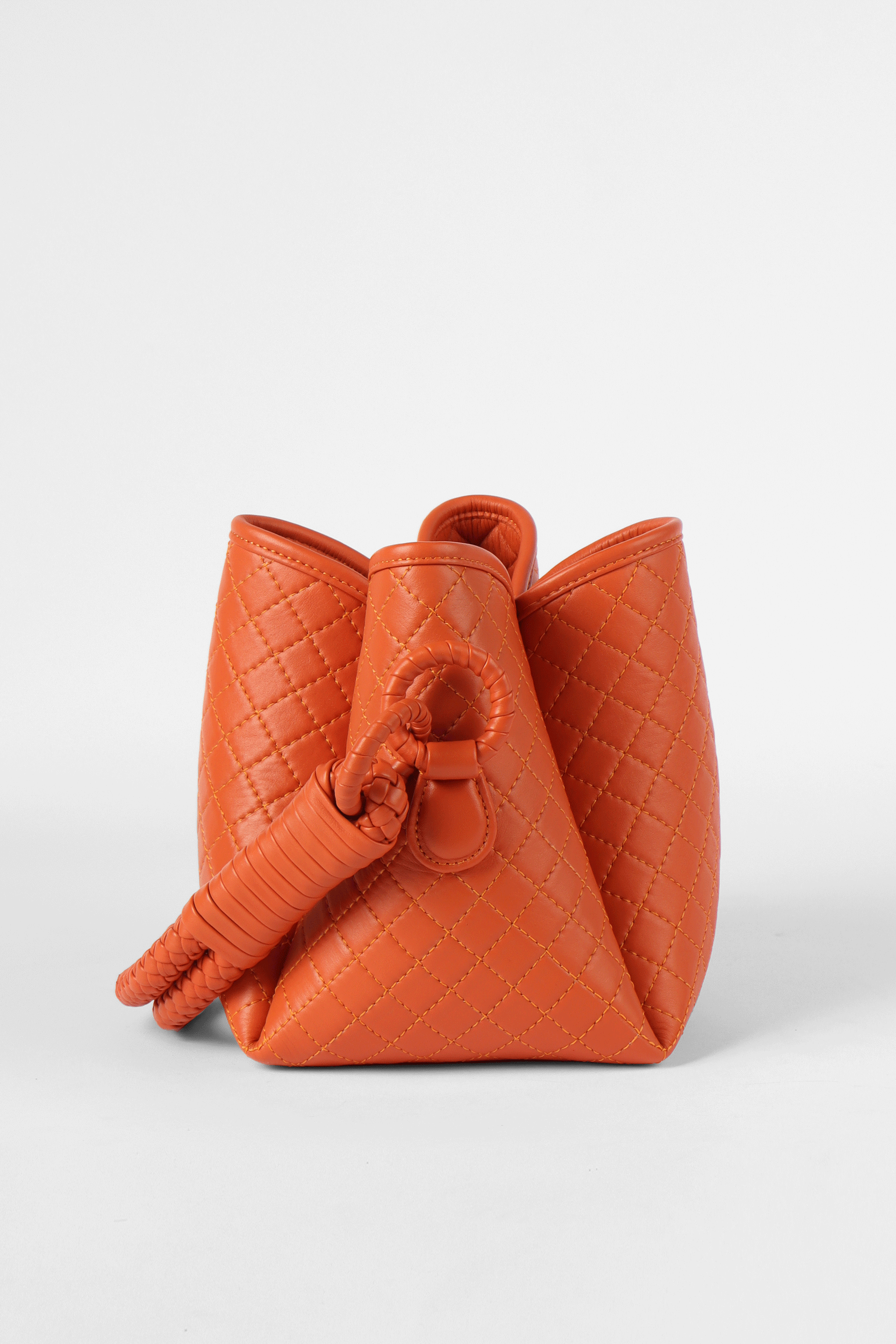 Tulip Mini Bucket Bag, Orange