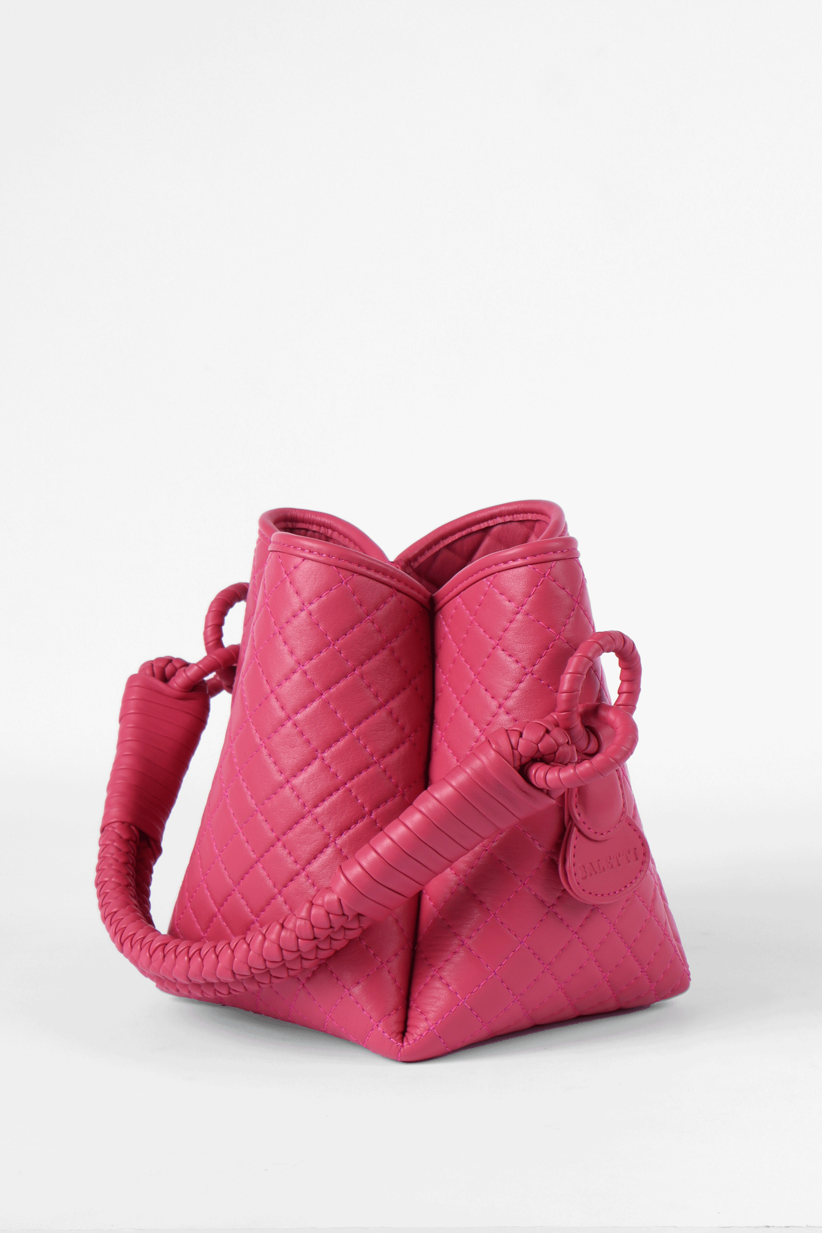 Tulip Mini Bucket Bag, Pink.