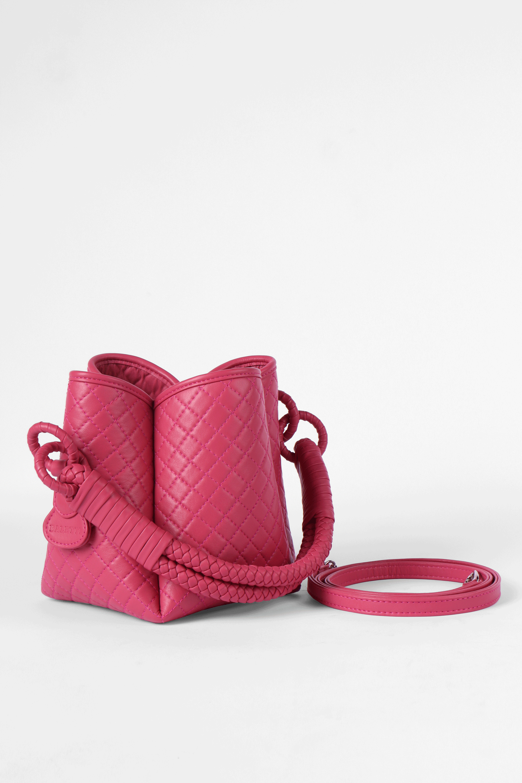 Tulip Mini Bucket Bag, Pink.