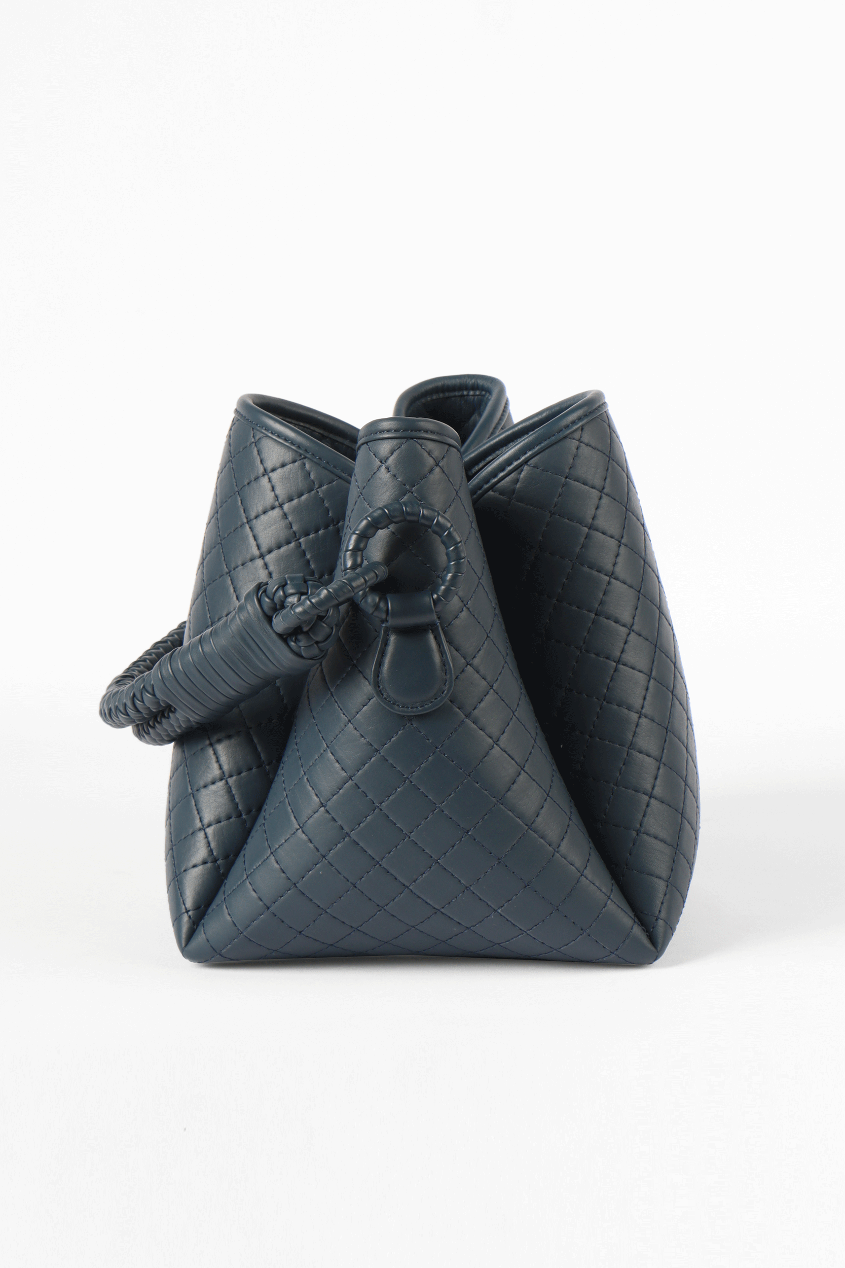 Tulip Bucket Bag, Navy Blue.