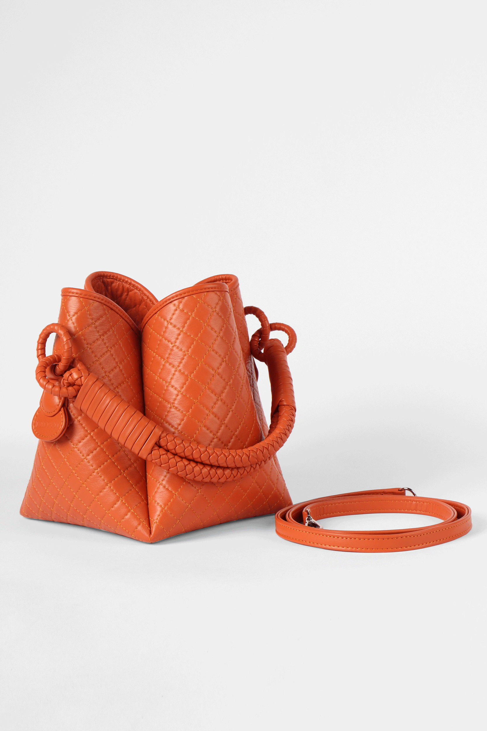 Tulip Bucket Bag, Orange