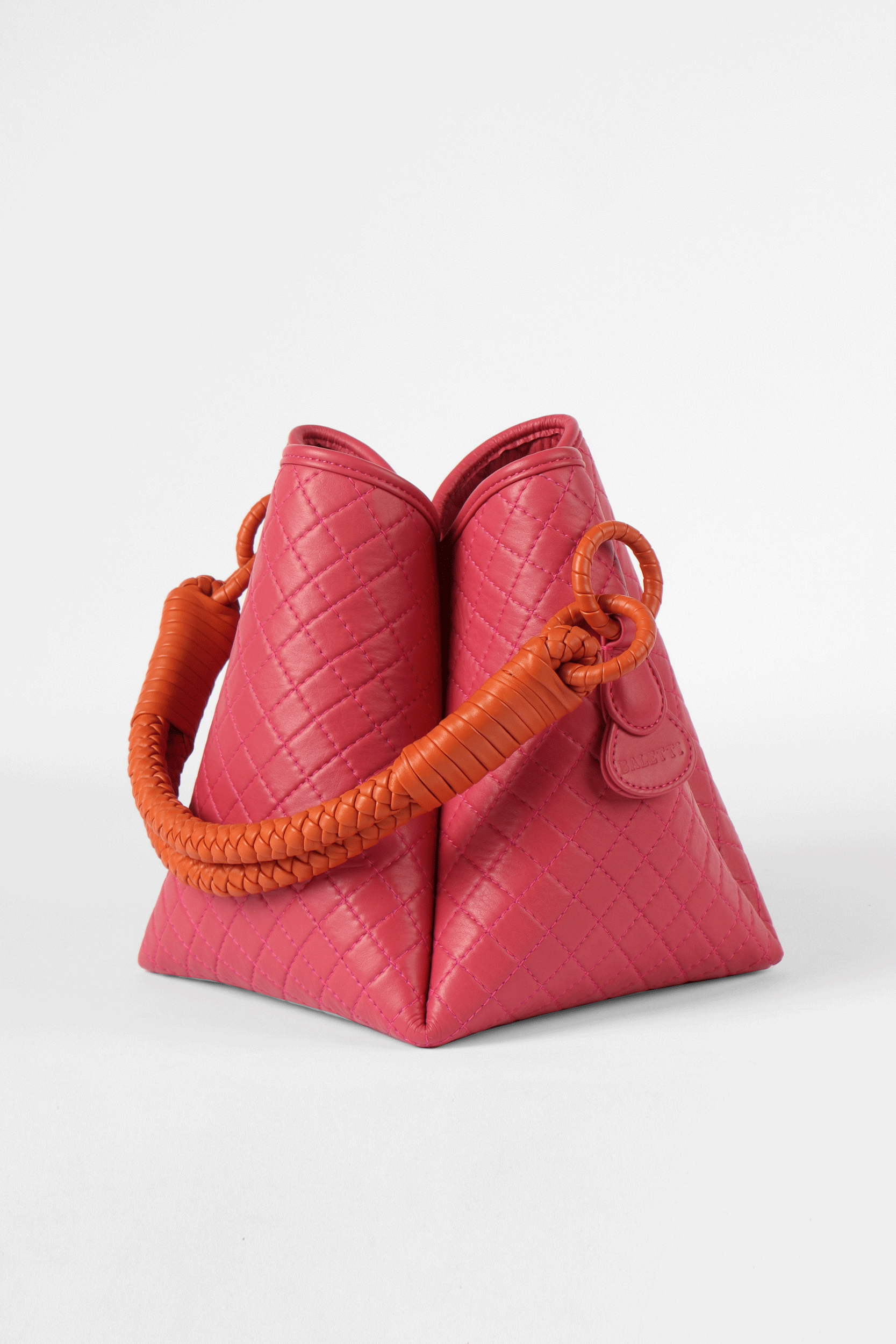 Tulip Bucket Bag, Pink & Orange