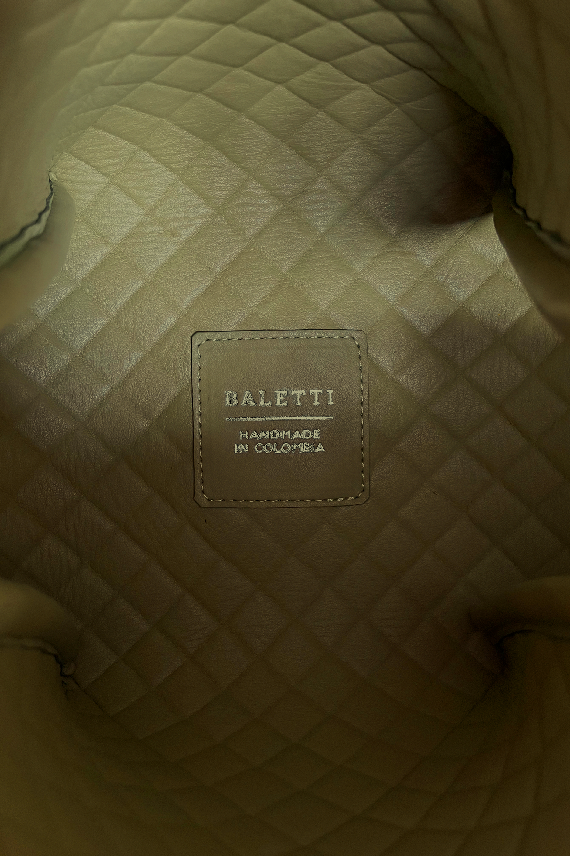 Tulip Mini Bucket Bag, Aloe & Cappuccino