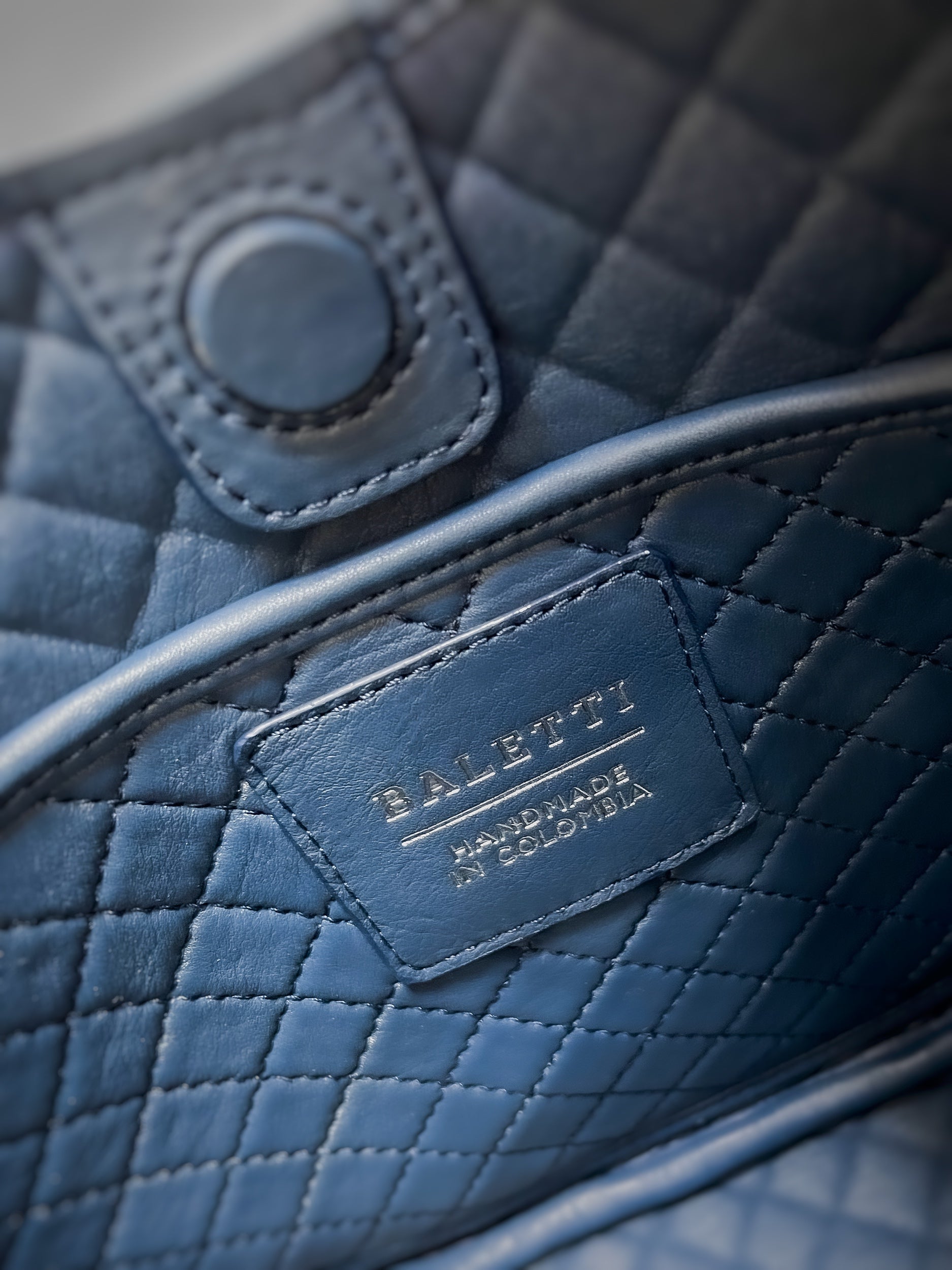 Saddle Shoulder Bag, Navy Blue