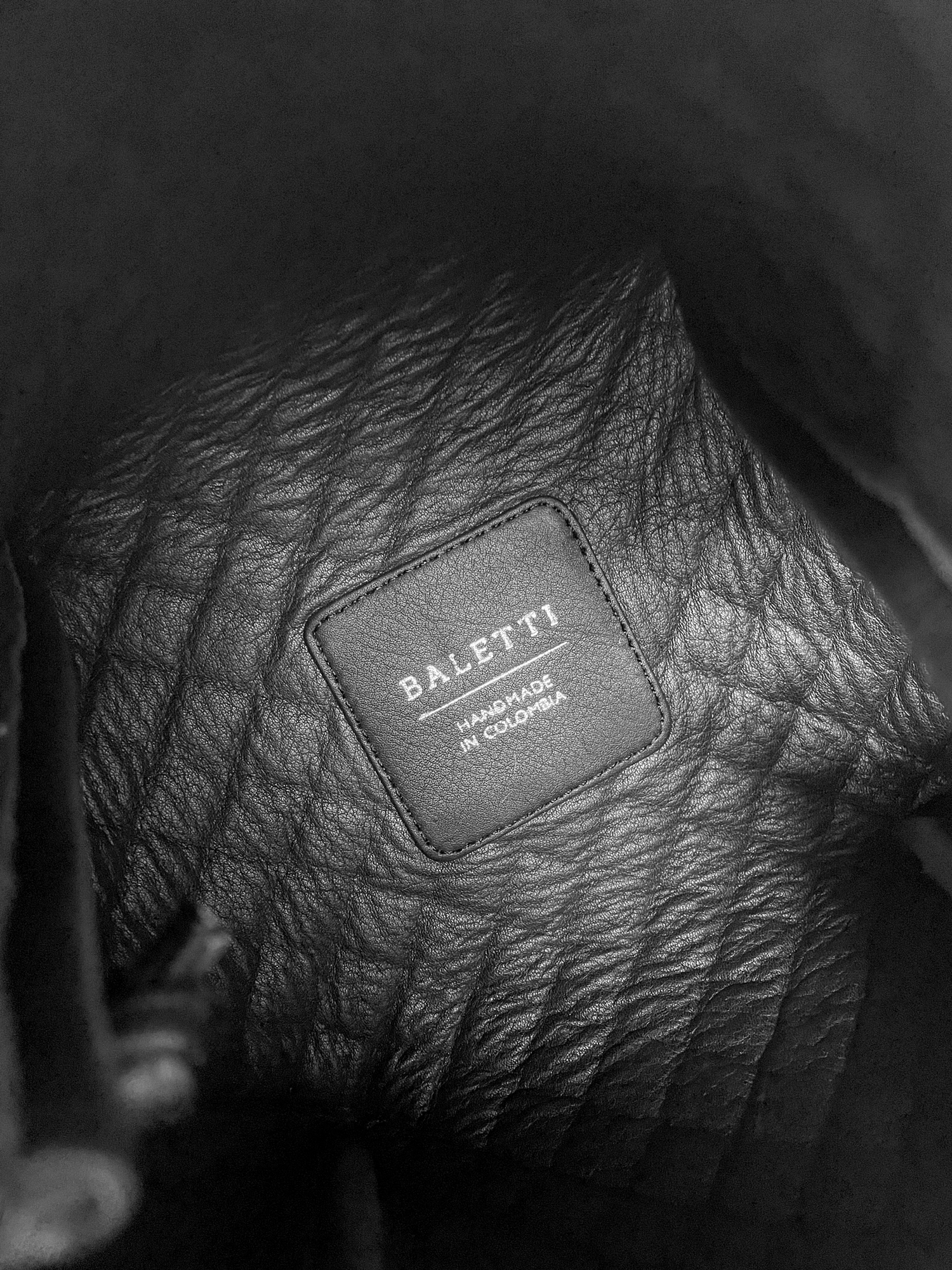 Tulip Mini Bucket Bag, Black & Brandy