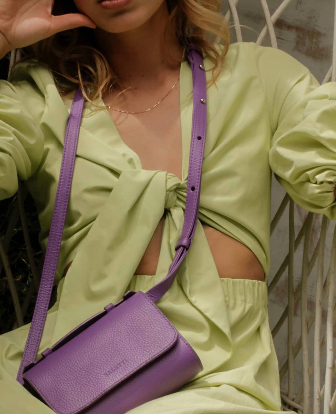 Canvas Belt bag - Purple (3 in 1 convertible)