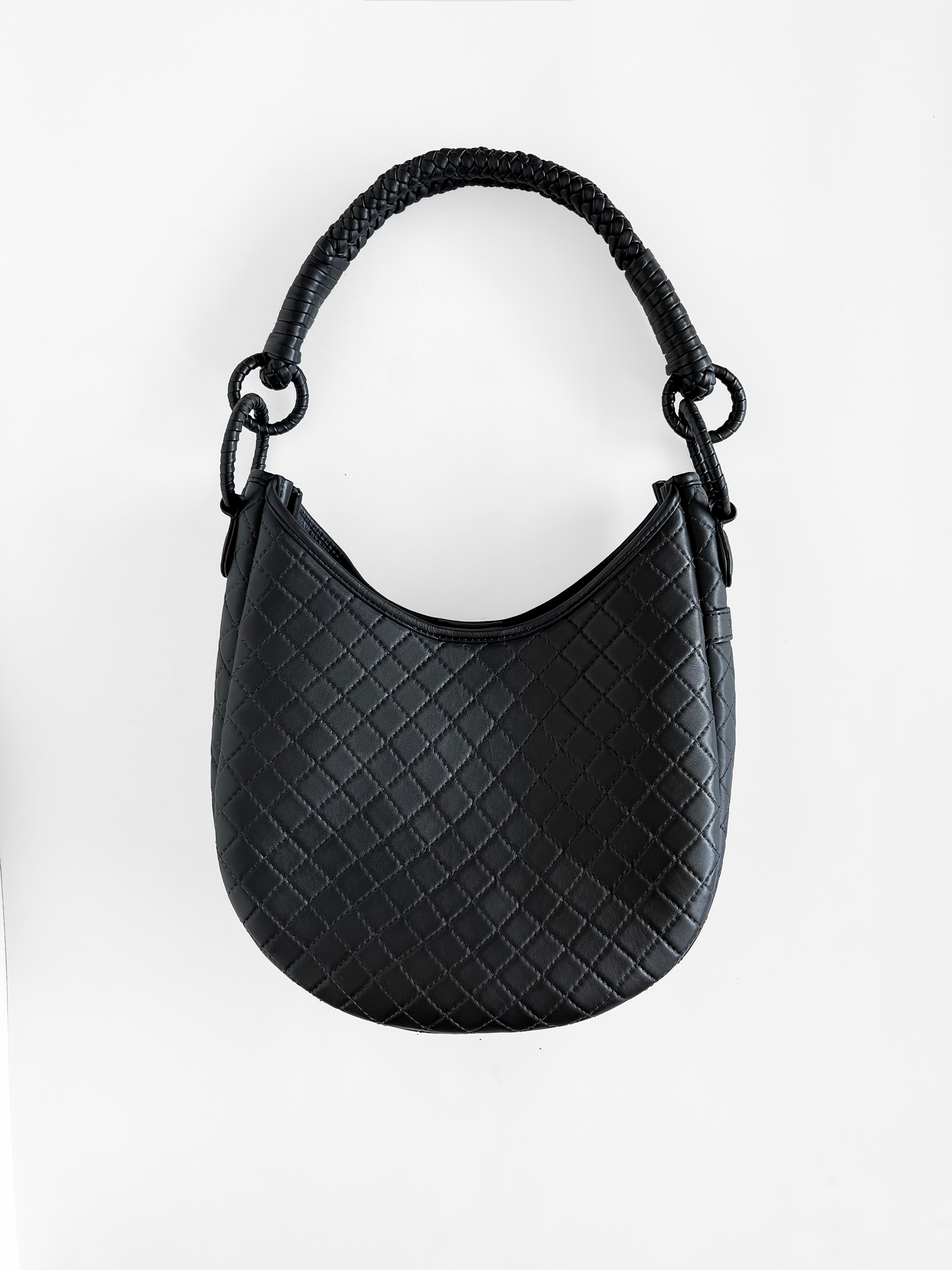Saddle Shoulder Bag, Black