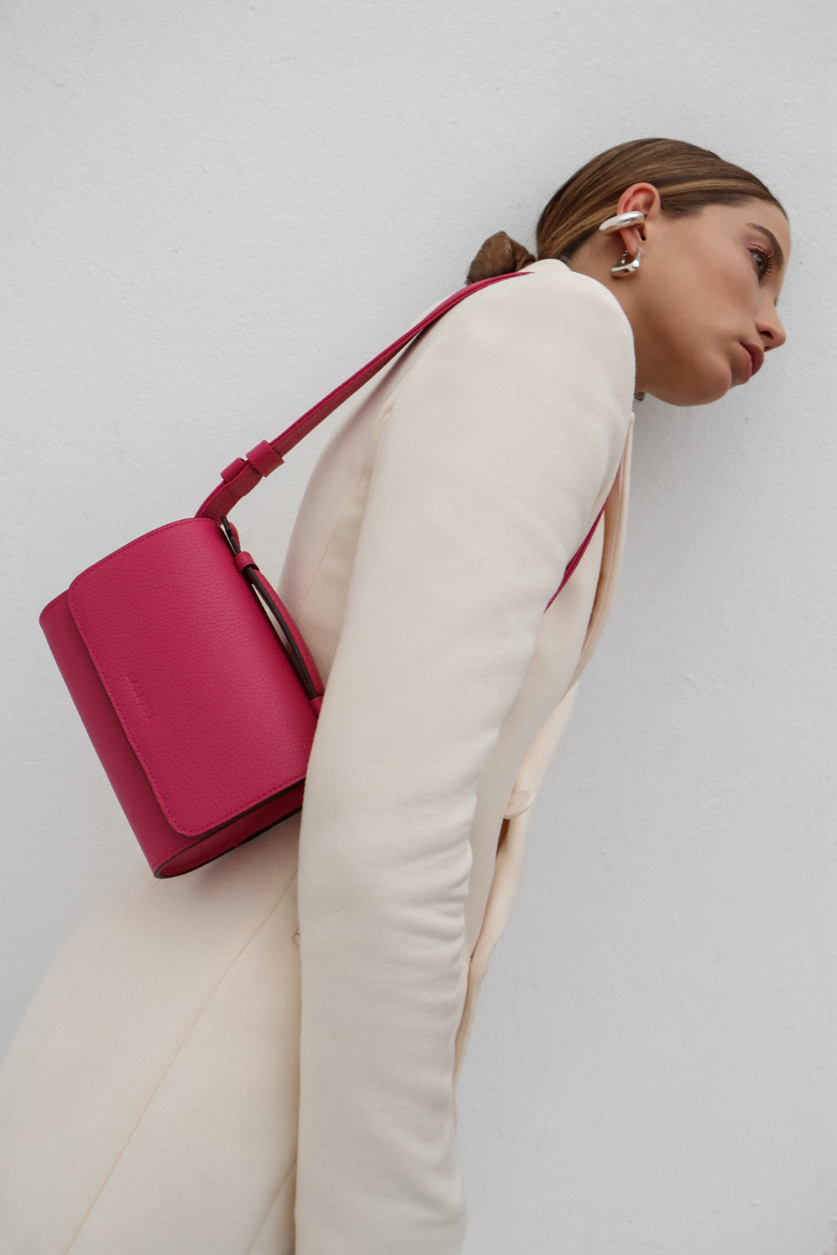 Canvas Belt bag - Pink (3 in 1 convertible)