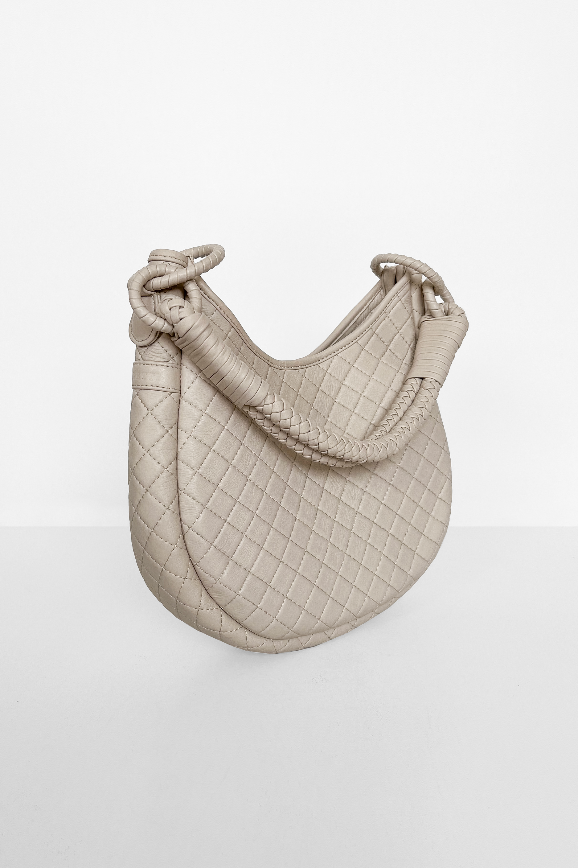 Saddle Shoulder Bag, Beige