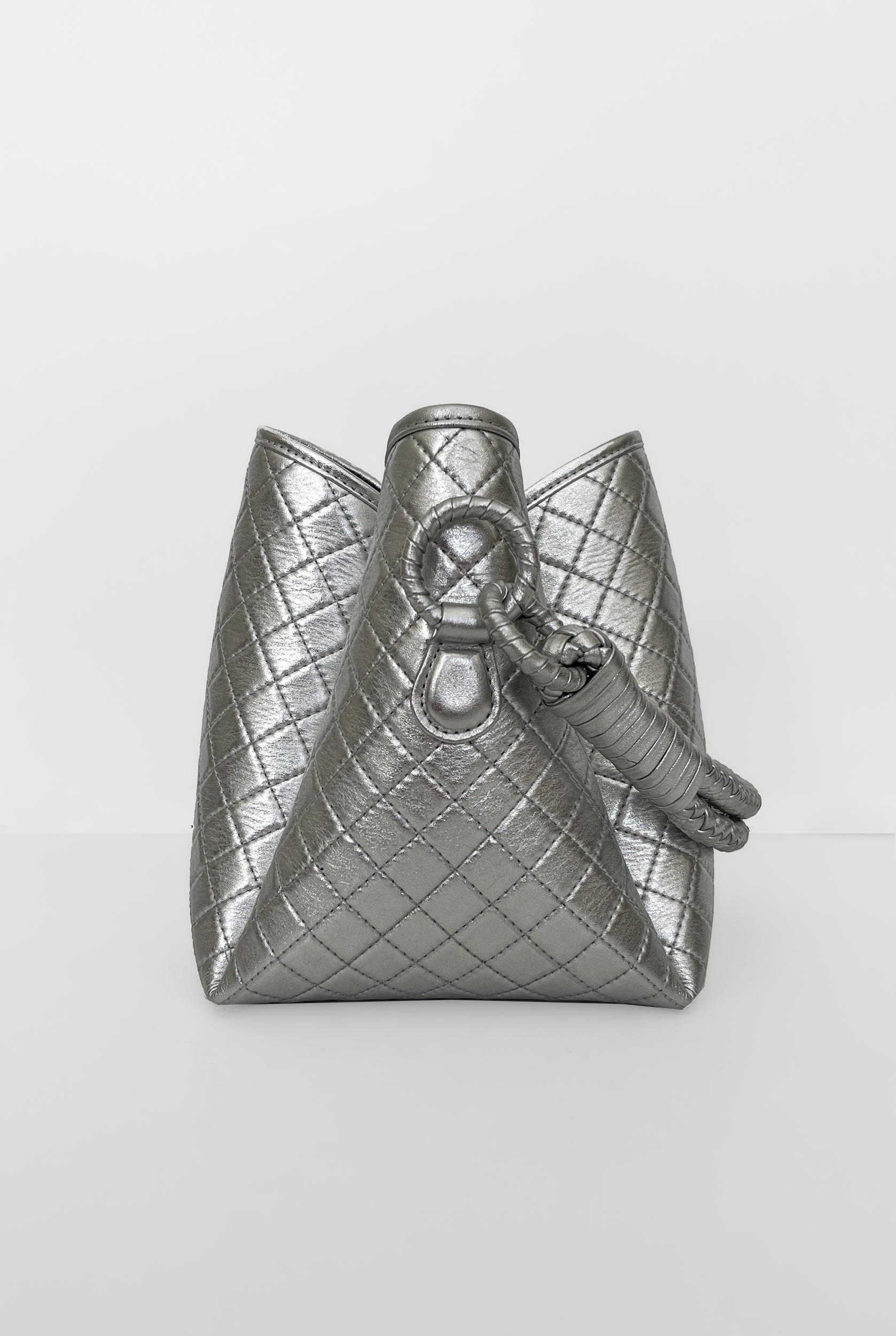 Tulip Bucket Bag, Silver. Limited Edition