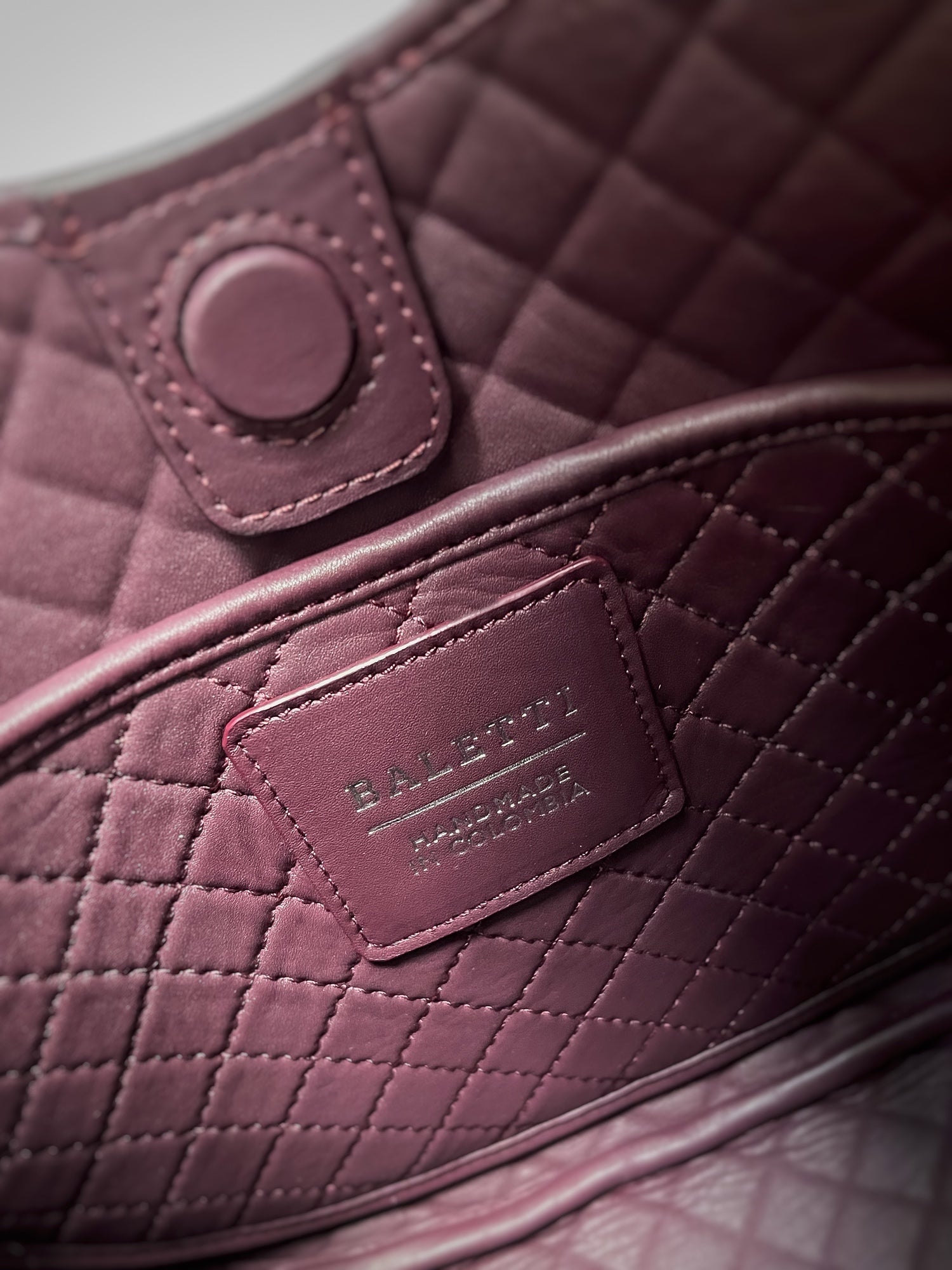 Saddle Shoulder Bag, Burgundy